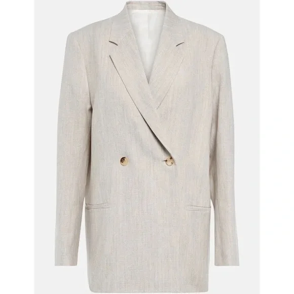 Totême Mélange Wool and Linen Blazer